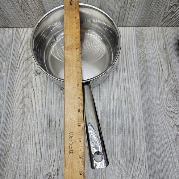 Revere Ware 2 Qt. Sauce Pot Pan Copper Clad NO Lid Small Dent SX 02h - Picture 9 of 10